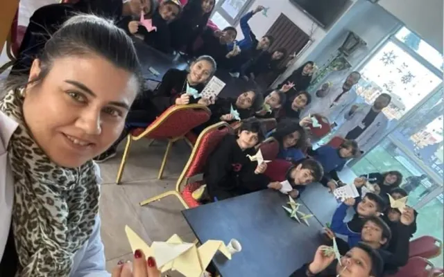 Matematiğin Sanatla Buluşması: 5. Sınıflardan Origami Turna Kuşları